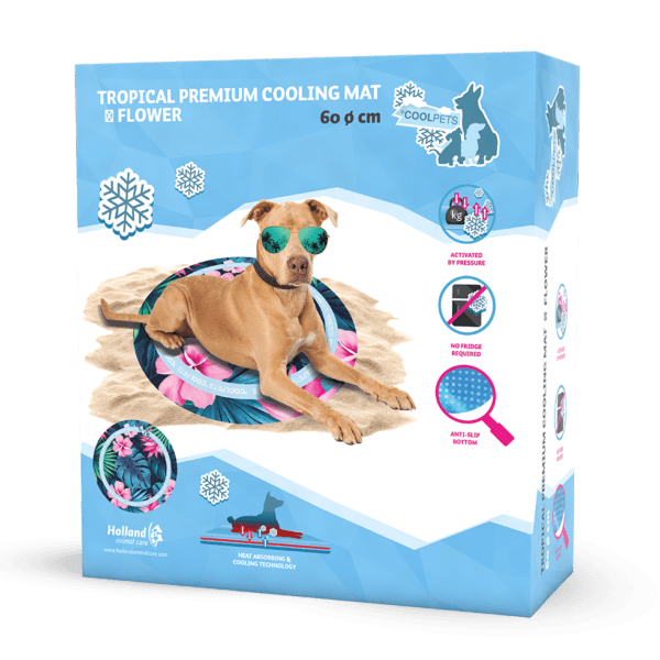 CoolPets Tropical Premium Cooling Mat Flower