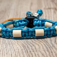 paracord tekenband blauw