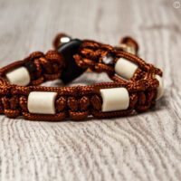 paracord tekenband bruin