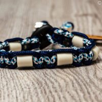 paracord tekenband donkerblauw multikleur