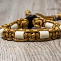 paracord tekenband goud