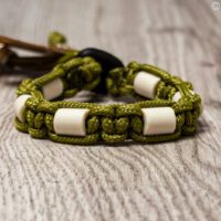 paracord tekenband groen