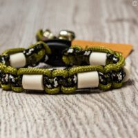 paracord tekenband groen multi