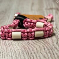 paracord tekenband roze