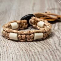 paracord tekenband mocca