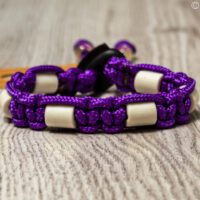 paracord tekenband paars