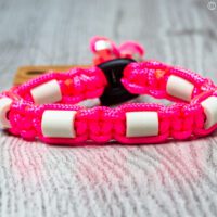 paracord tekenband pink