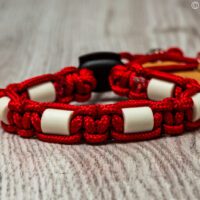 paracord tekenband rood