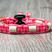 paracord tekenband roze