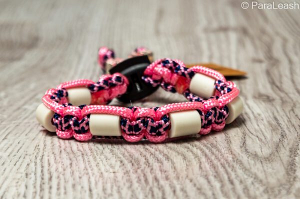 paracord tekenband roze blauw diamant