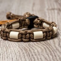 paracord tekenband tan