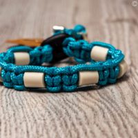 paracord tekenband turquoise