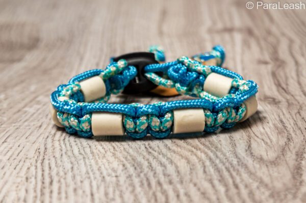 paracord tekenband diamant turquoise