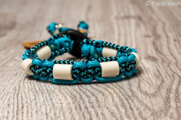 paracord tekenband turquoise met shockwave